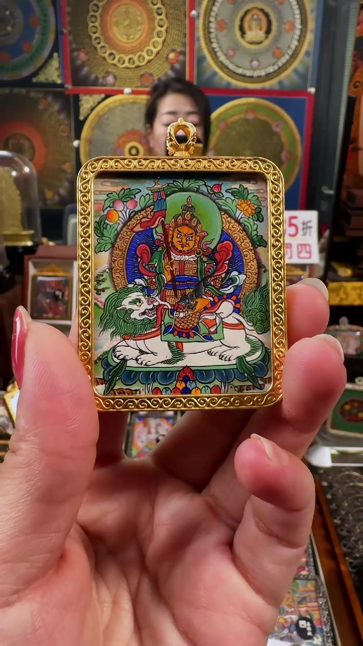 【闪购商品】吊坠壹善缘城手绘唐卡新春大促c宝天