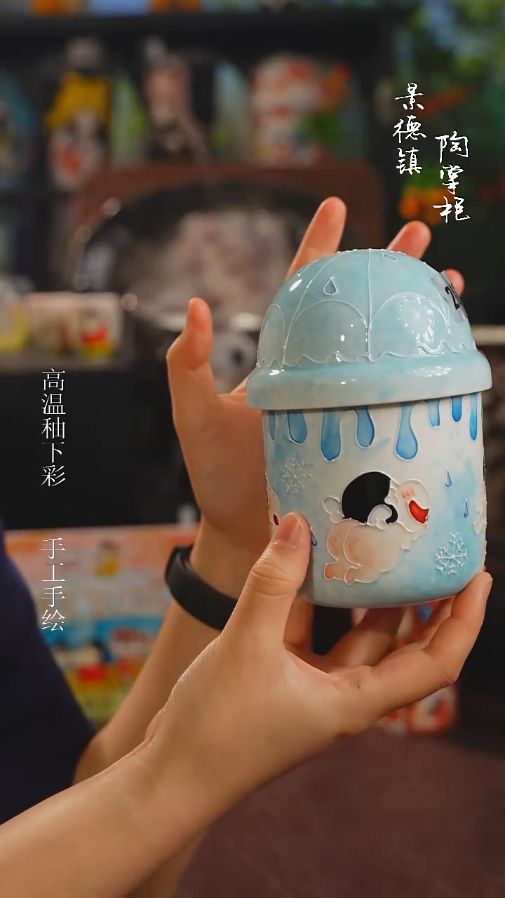 景德镇高温釉下彩纯手工手绘203