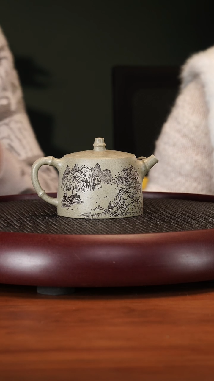 【闪购商品】紫砂茶壶2126SDH竹节汉铎白泥240cc