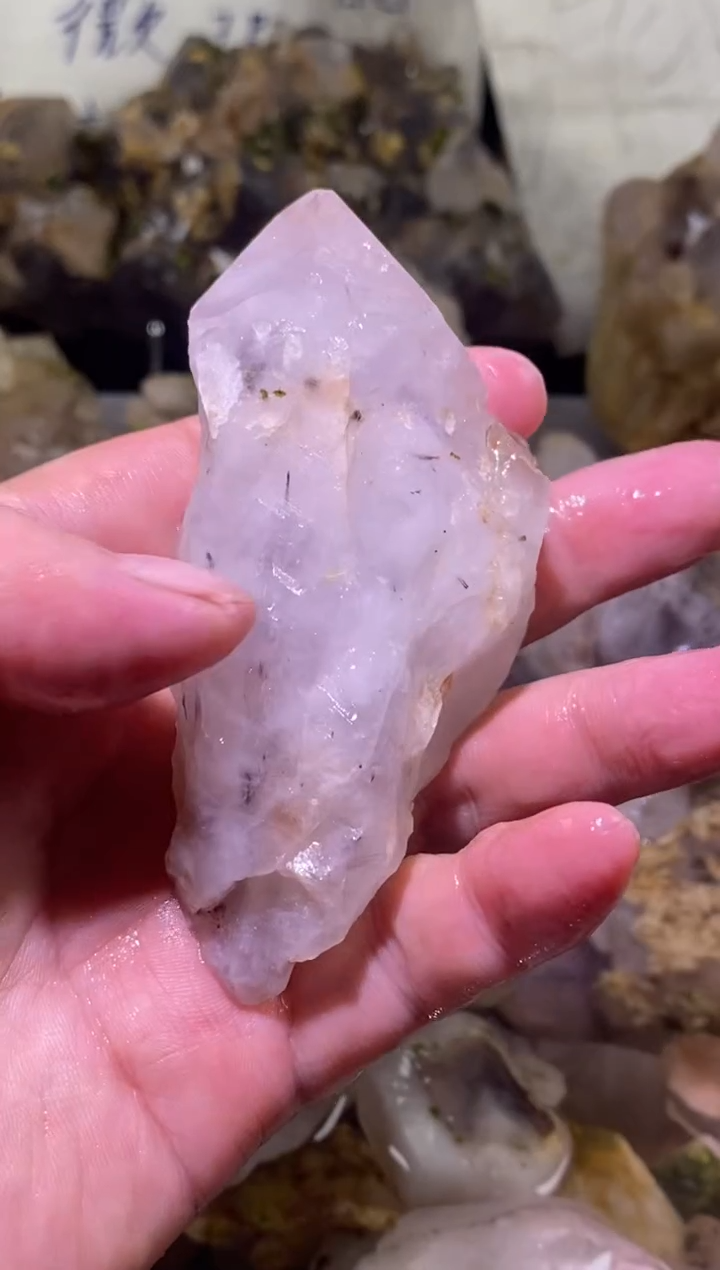 未镶嵌珠宝半成品水晶28号93g权杖四川超七花园水晶