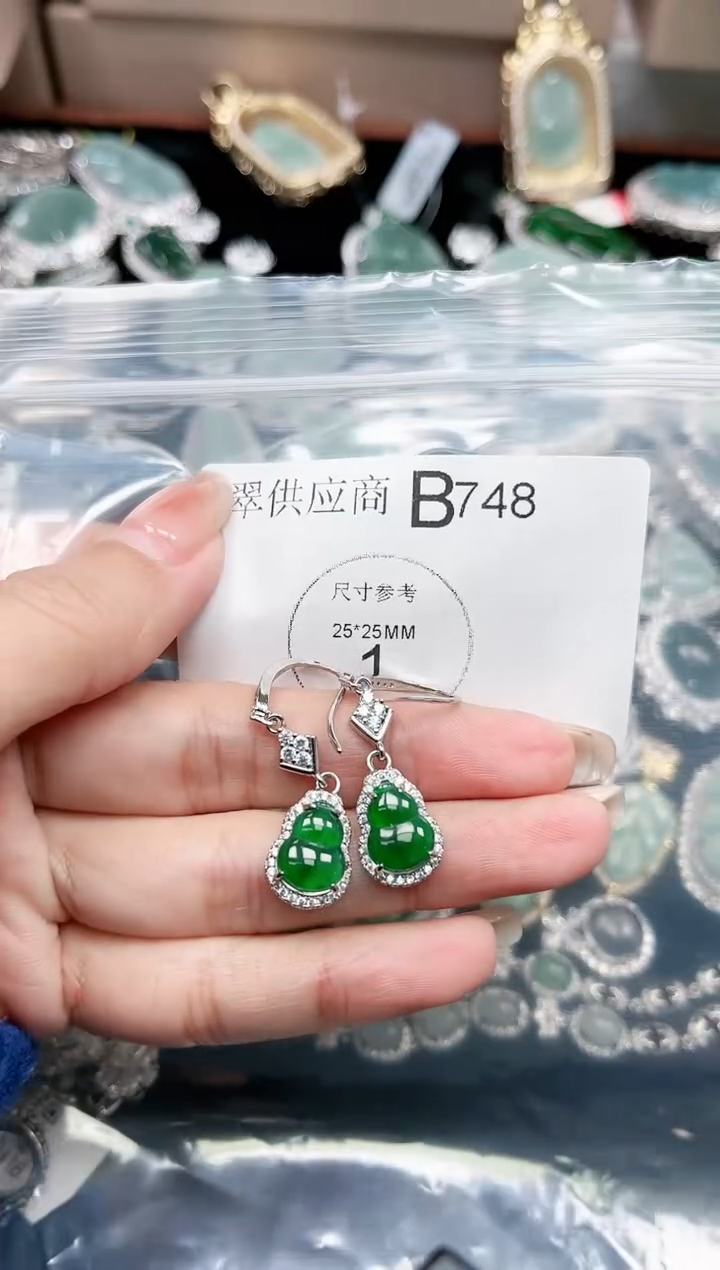 【闪购商品】翡翠颈饰未镶嵌赠皮绳748
