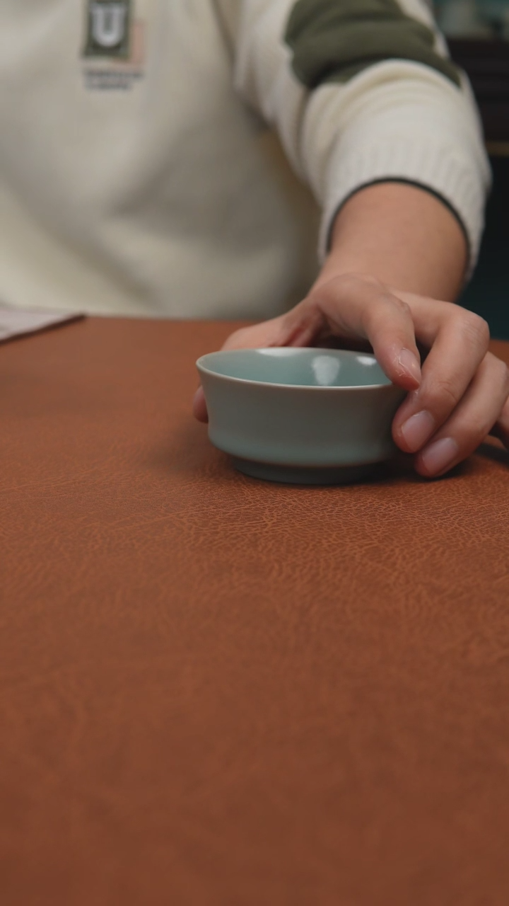 【闪购商品】杯汝州原产地原矿釉仿古矮马蹄杯