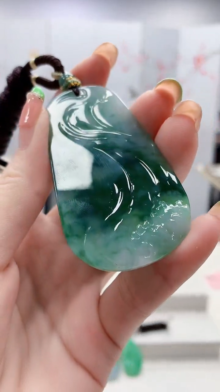 未镶嵌定制翡翠5028ry-毛货挂件177