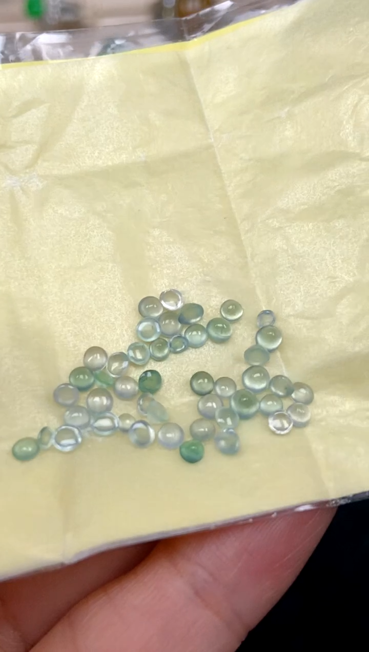 未镶嵌定制翡翠9天然缅甸A货翡翠蛋面