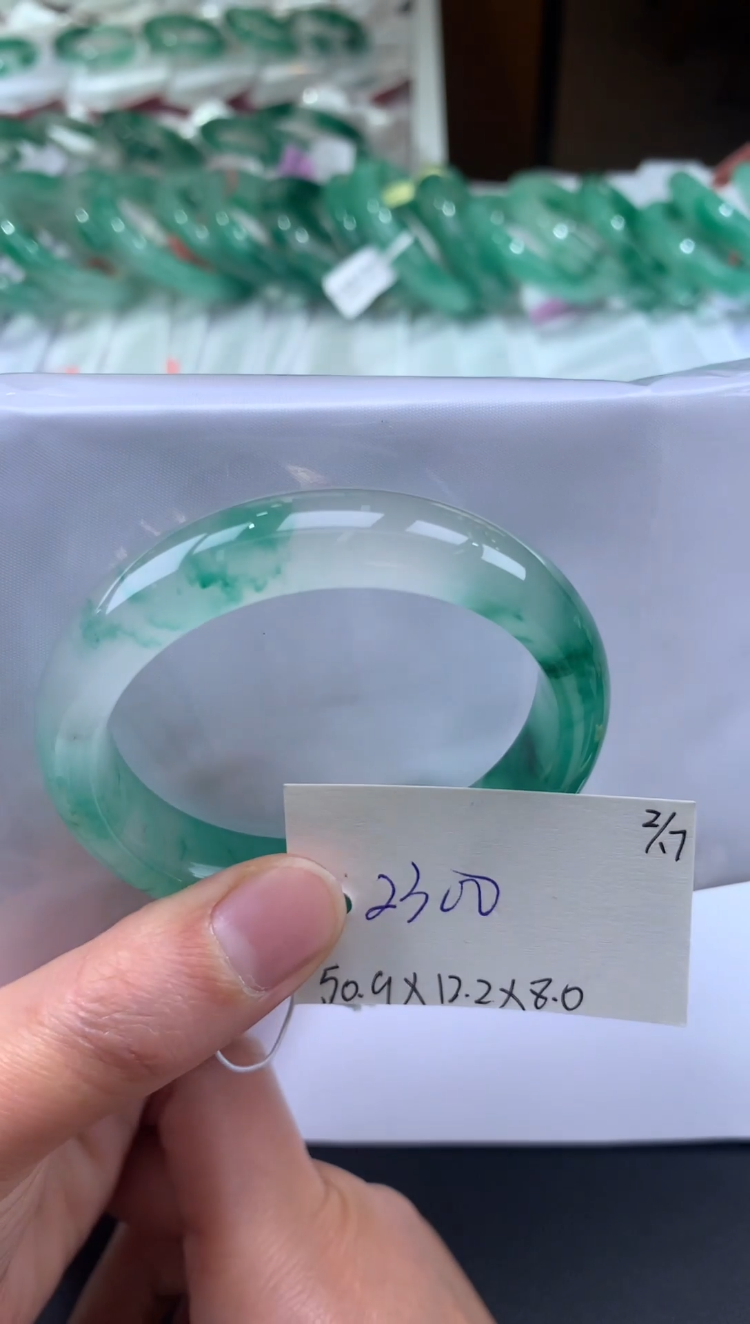 【闪购商品】石英质玉手镯未镶嵌天然玉石非洲翠手镯