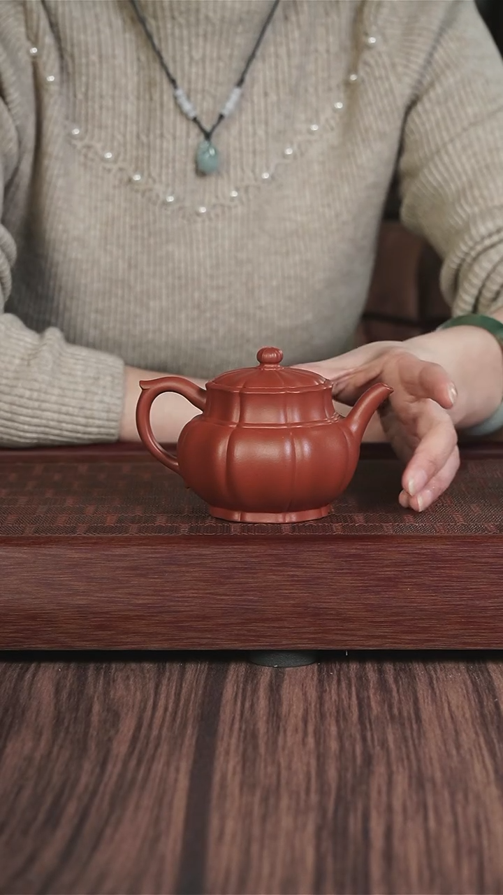 【闪购商品】紫砂茶壶筋纹器 剑心 朱泥