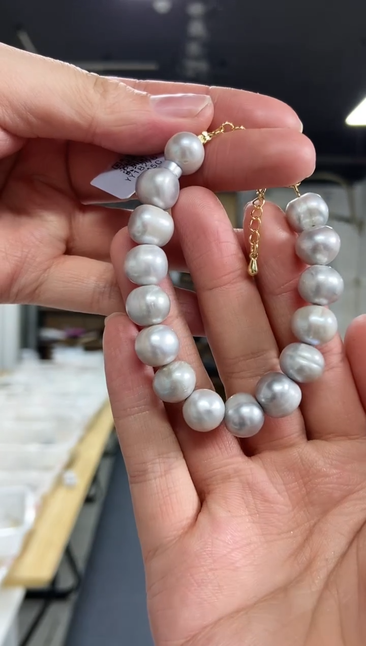 【闪购商品】海水珍珠手串未镶嵌多样性发其一颜色微差