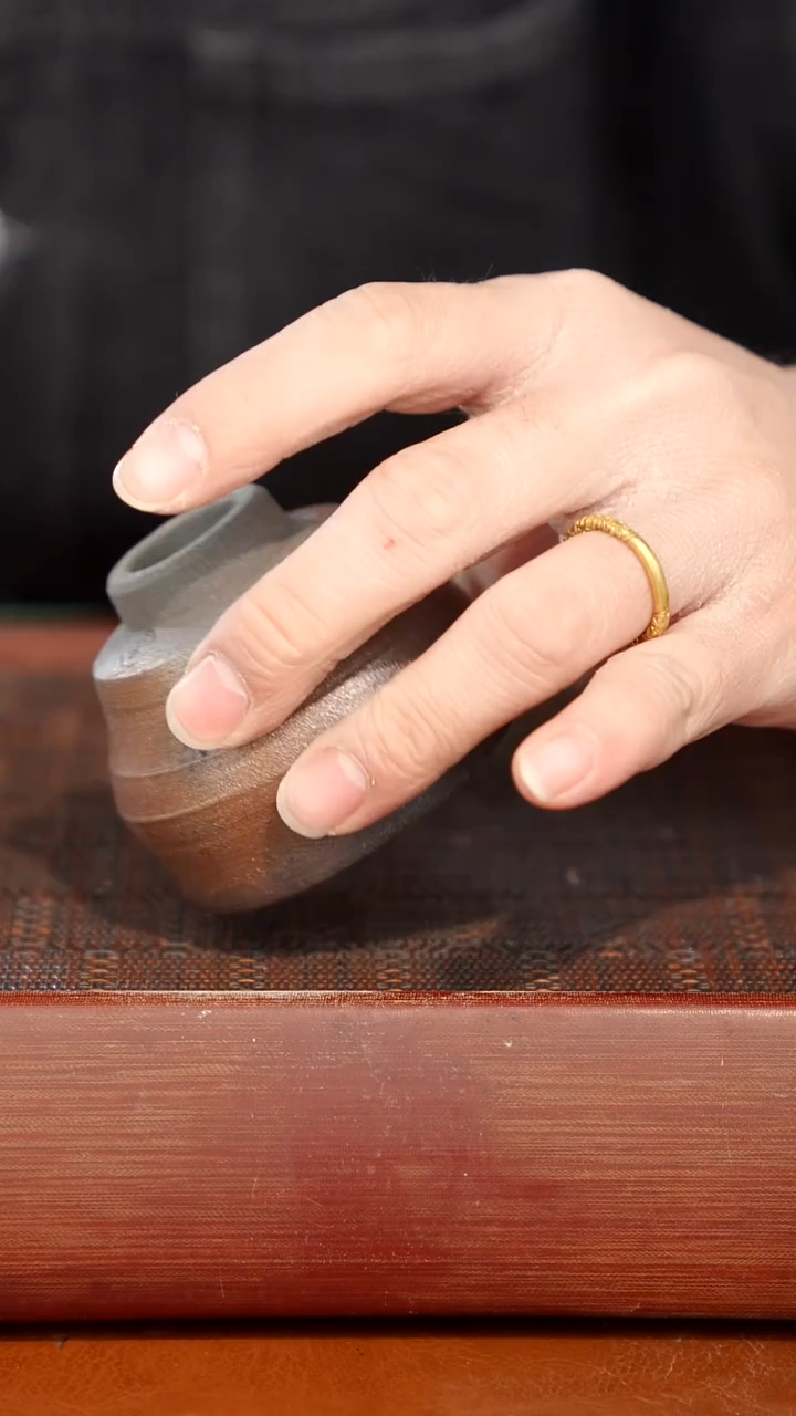 陶瓷奢瓷/瑞寅柴烧茶器（杯子）493微瑕