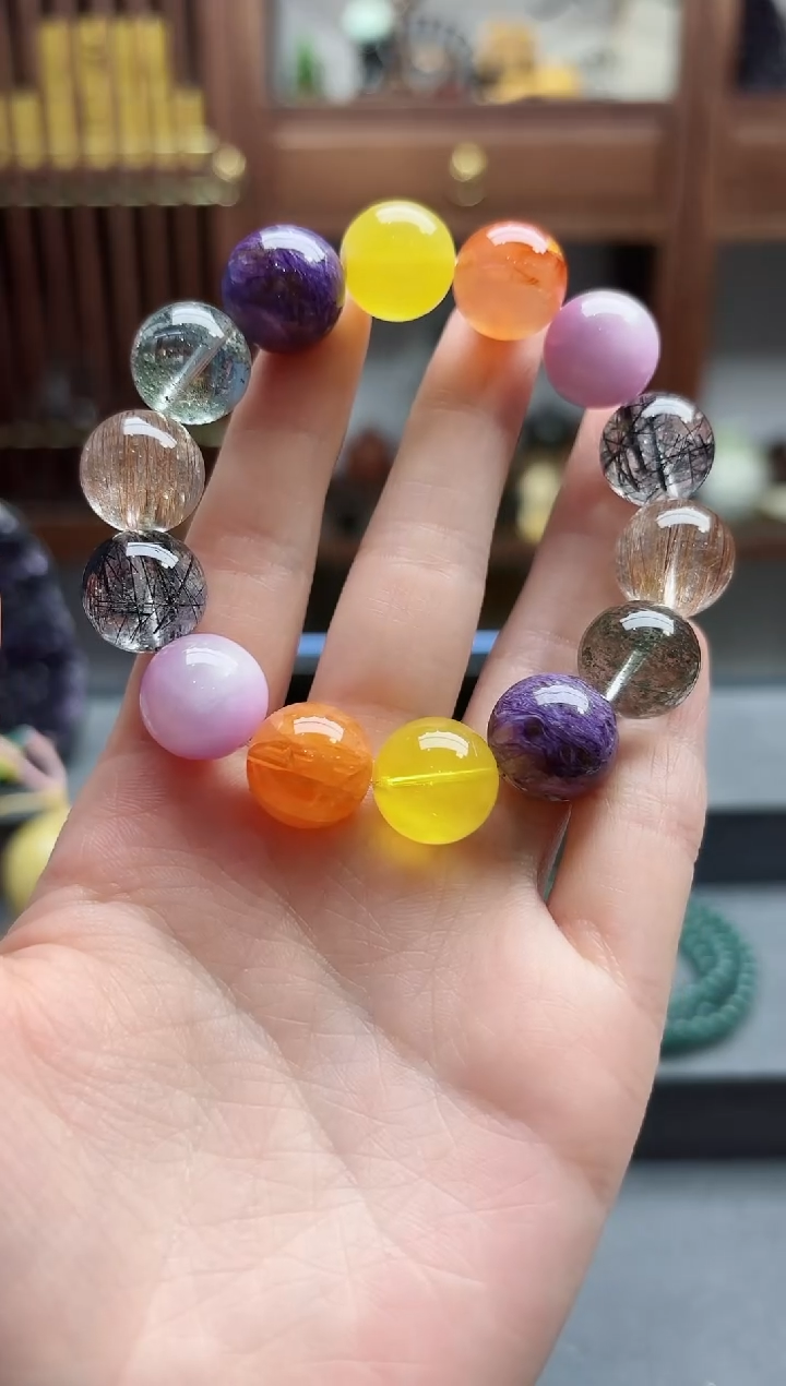 【闪购商品】水晶手串未镶嵌水晶多宝手串TF