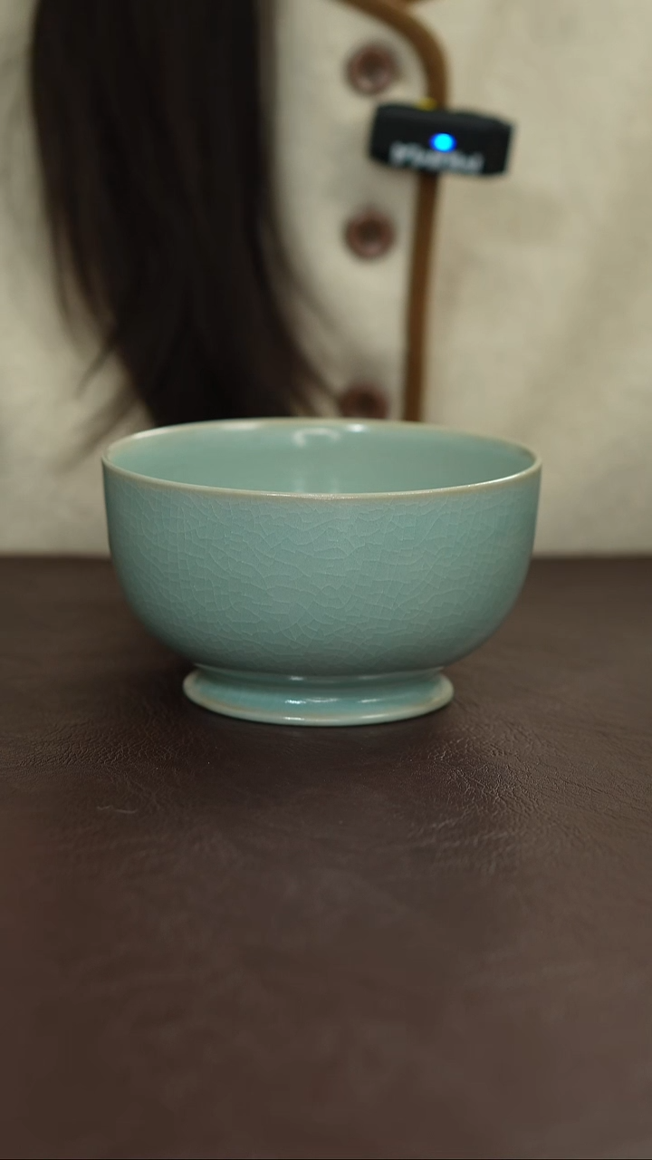 摆件陶原矿原釉汝宋汝瓷