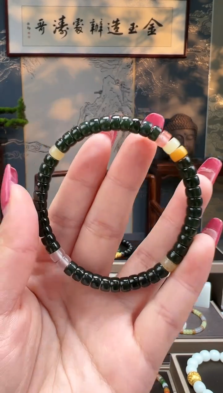 【闪购商品】和田玉手串未镶嵌卡6mm