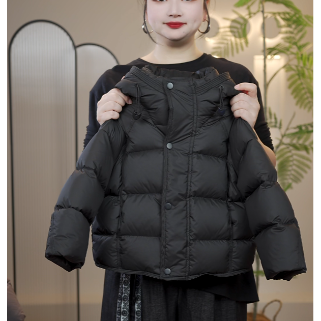 【小麦穗】【现货】2025款儿童双倍充绒加厚连帽白鸭绒羽绒服25601