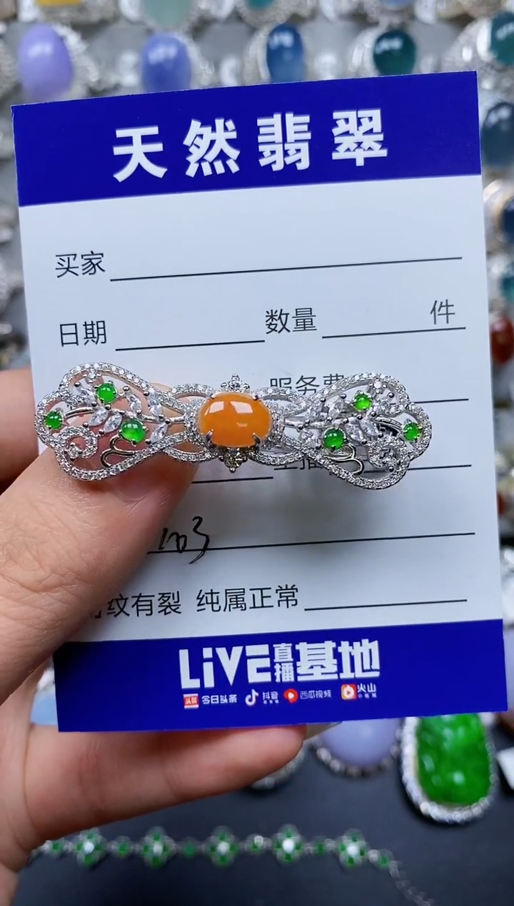 【闪购商品】翡翠颈饰银S925镶嵌0303