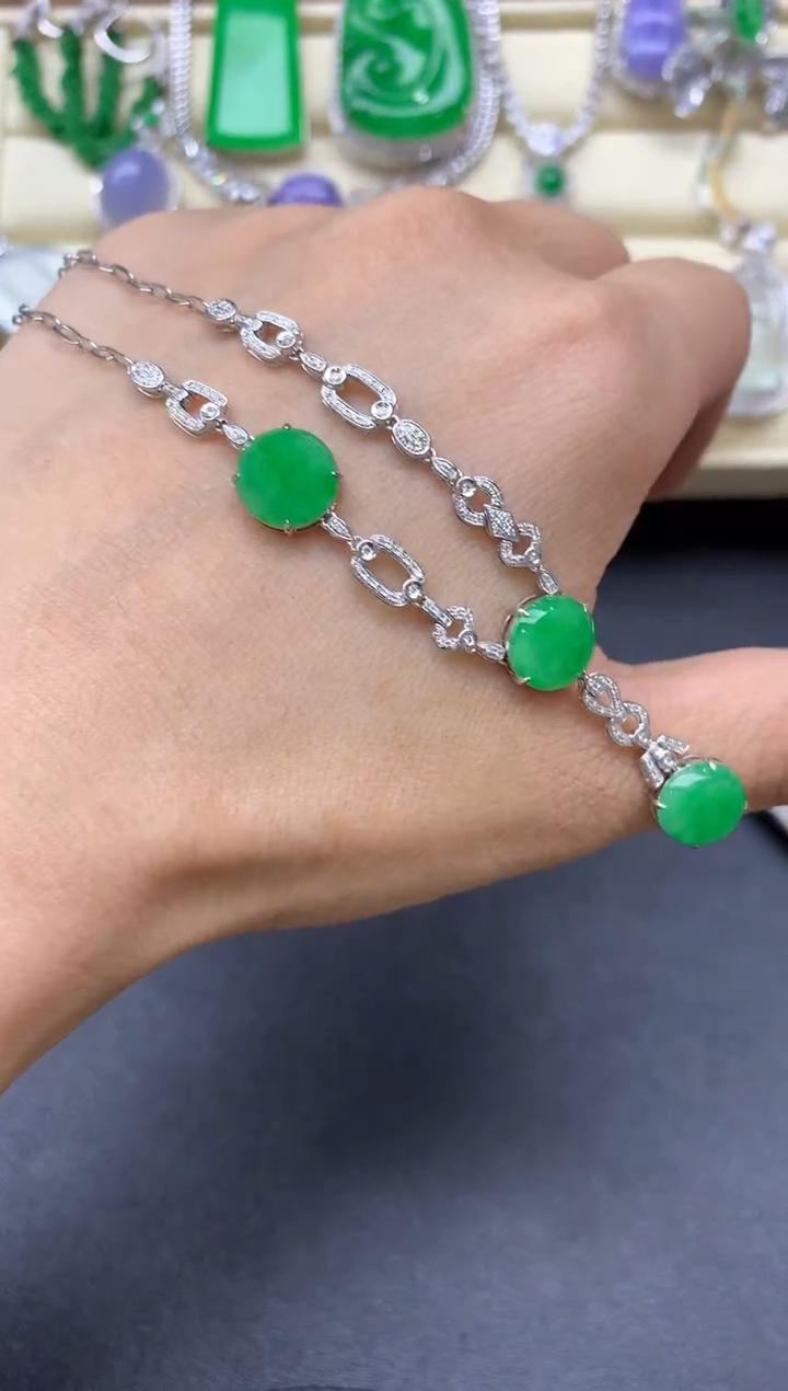 【闪购商品】翡翠颈饰18K金镶嵌737-中国好珍宝