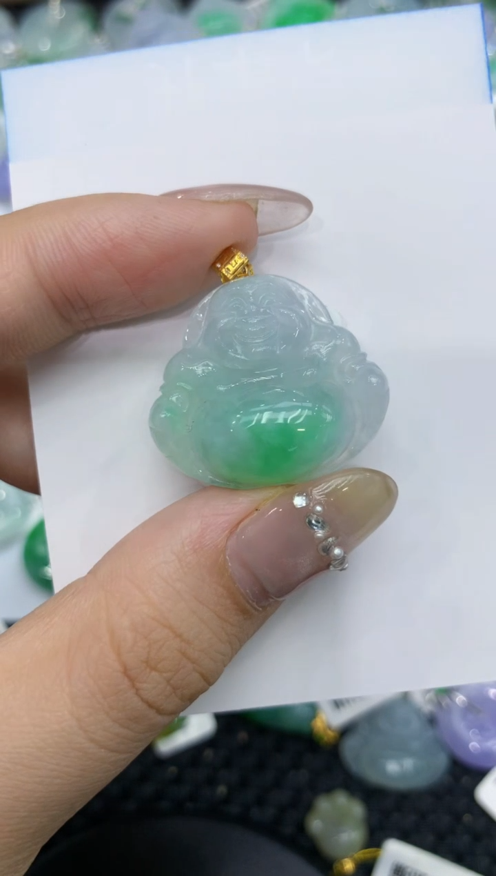 【闪购商品】翡翠颈饰18K金镶嵌222222222