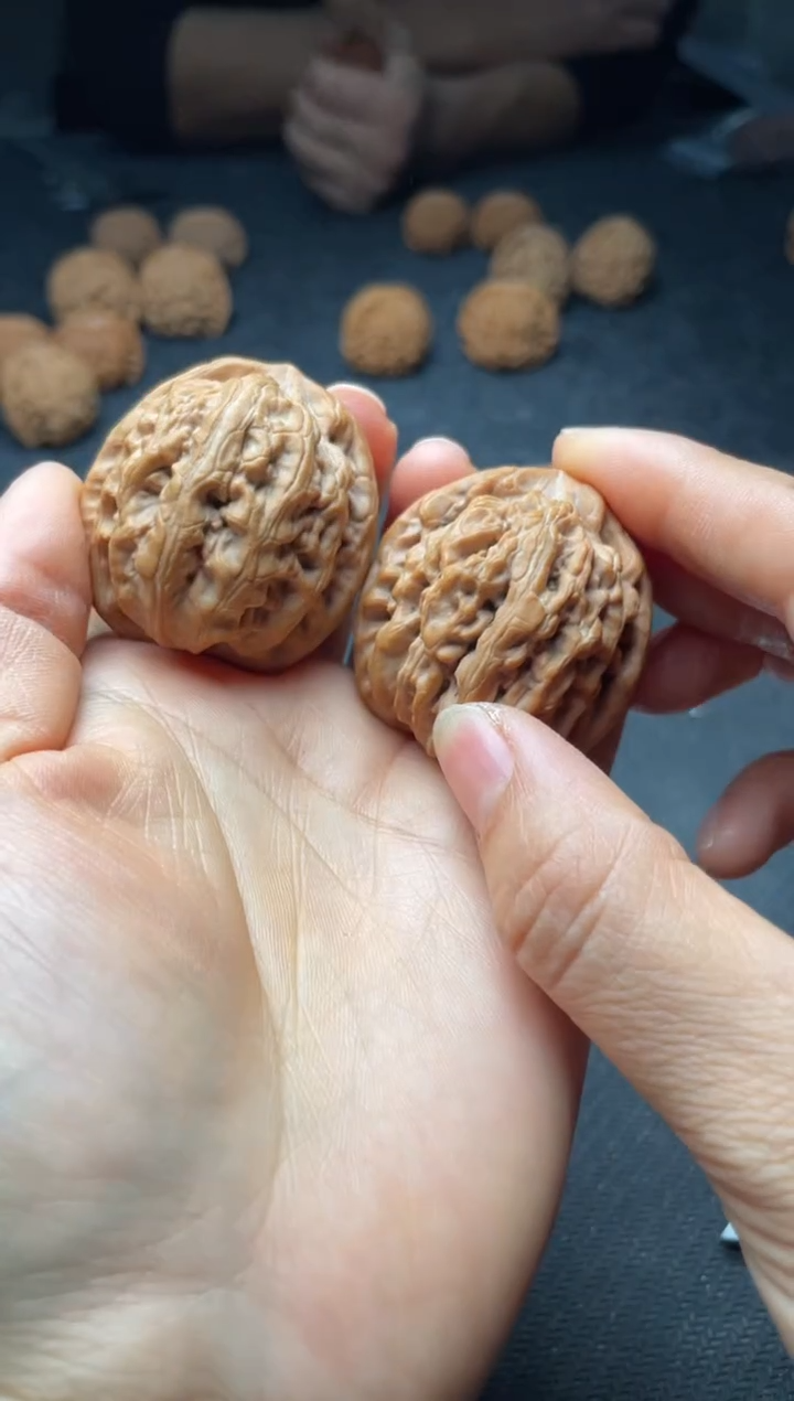 把件文玩核桃w358  红锦鲤 40尺