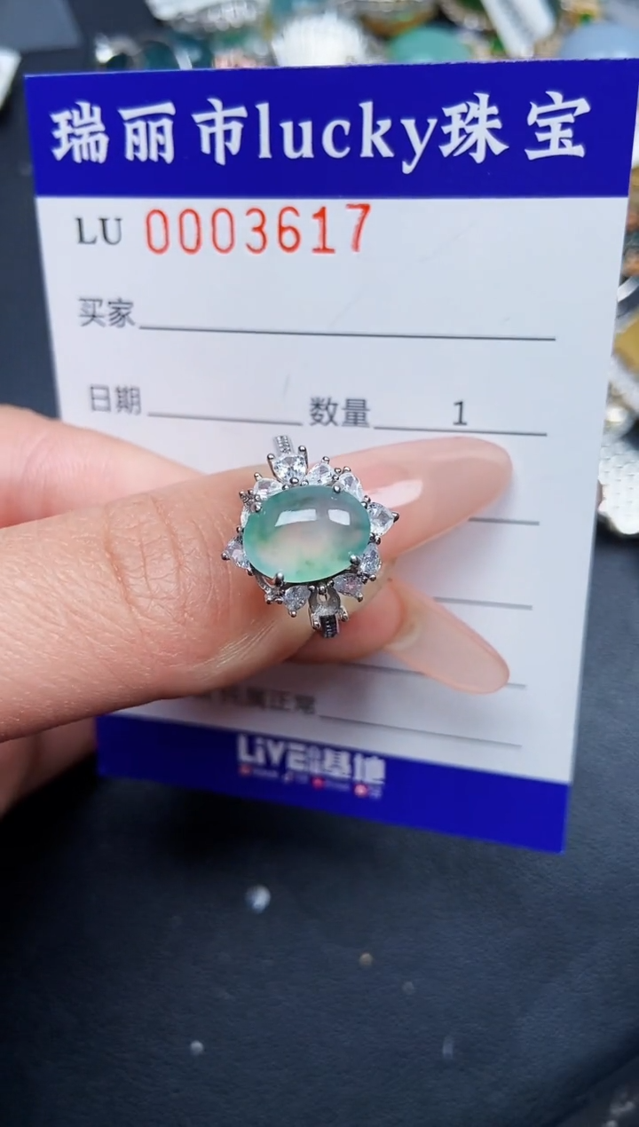 【闪购商品】翡翠颈饰银S925镶嵌3617