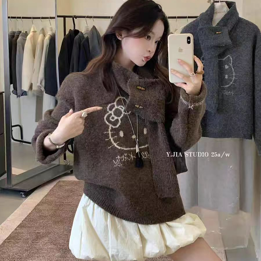 （毛衣新款上新）针织毛衣针织衫常规高领冬季长袖秋冬毛衫短袖