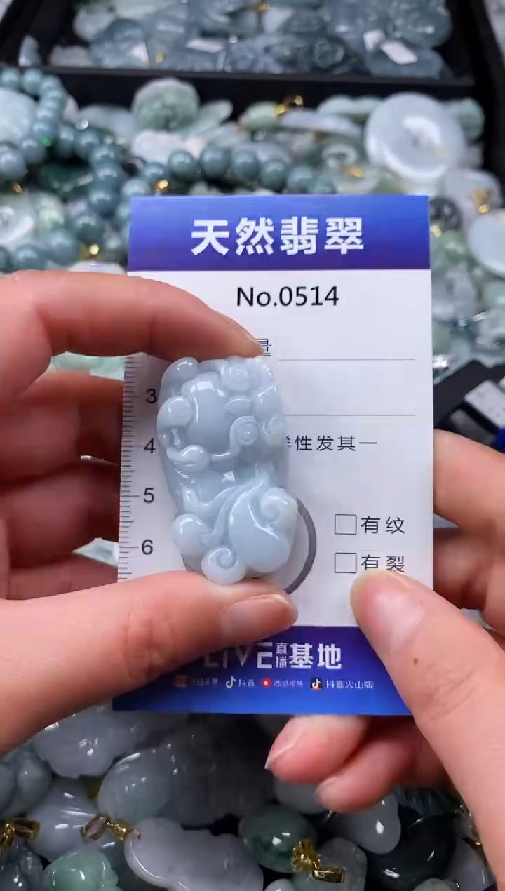 【闪购商品】翡翠颈饰未镶嵌缅甸A货翡翠0514