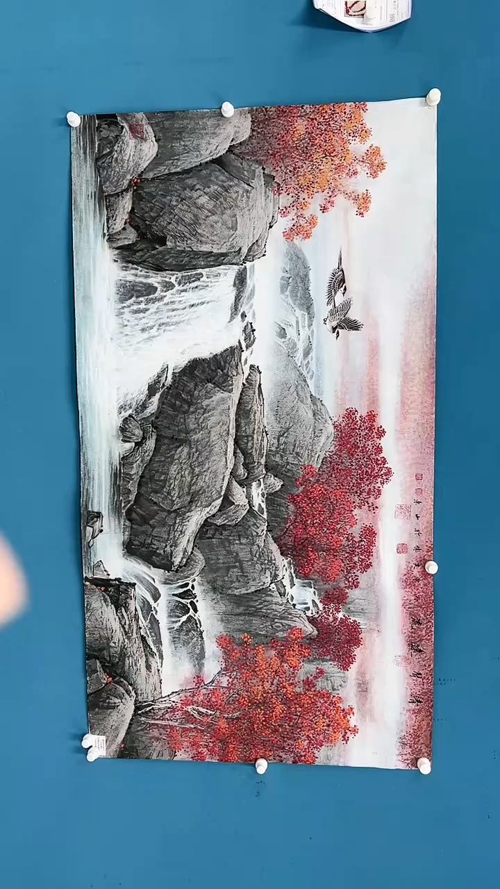 【闪购商品】国画2.18-甄选-王夫怀-六尺整-红原72