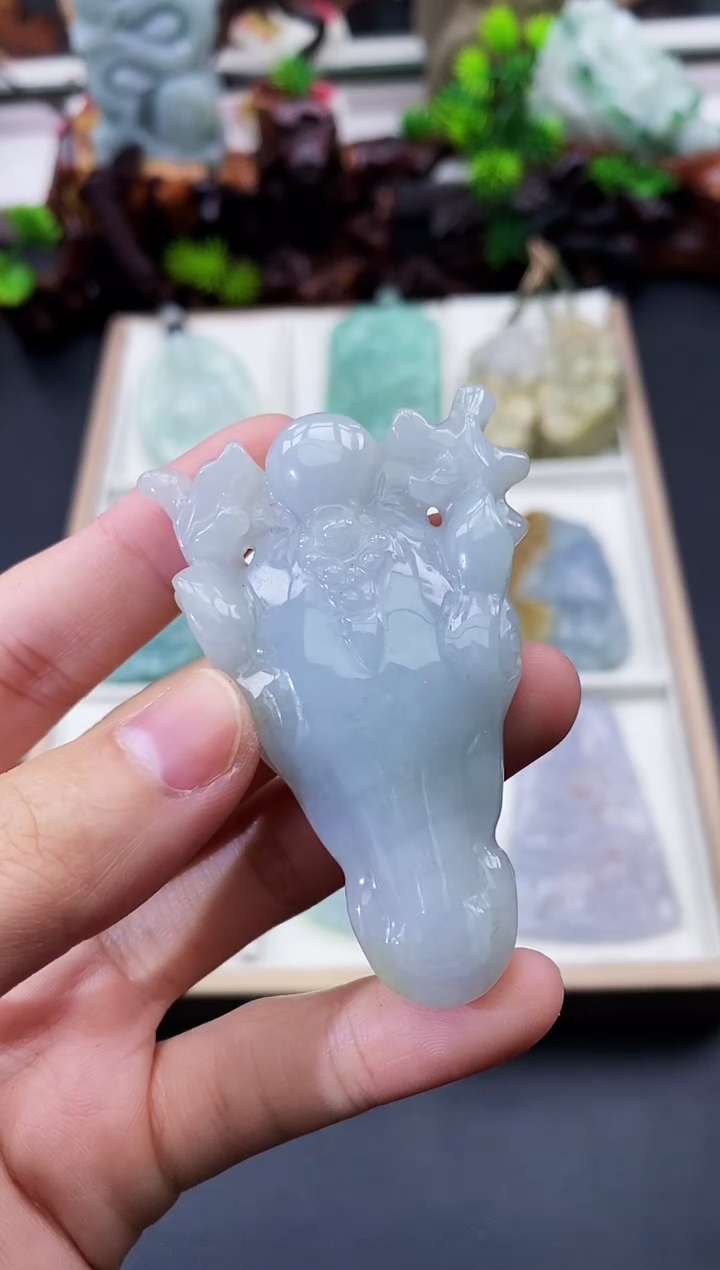 颈饰未镶嵌翡翠天然缅甸A货翡翠