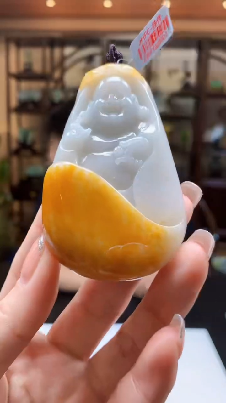 定制翡翠未镶嵌1085ry-毛货挂件43