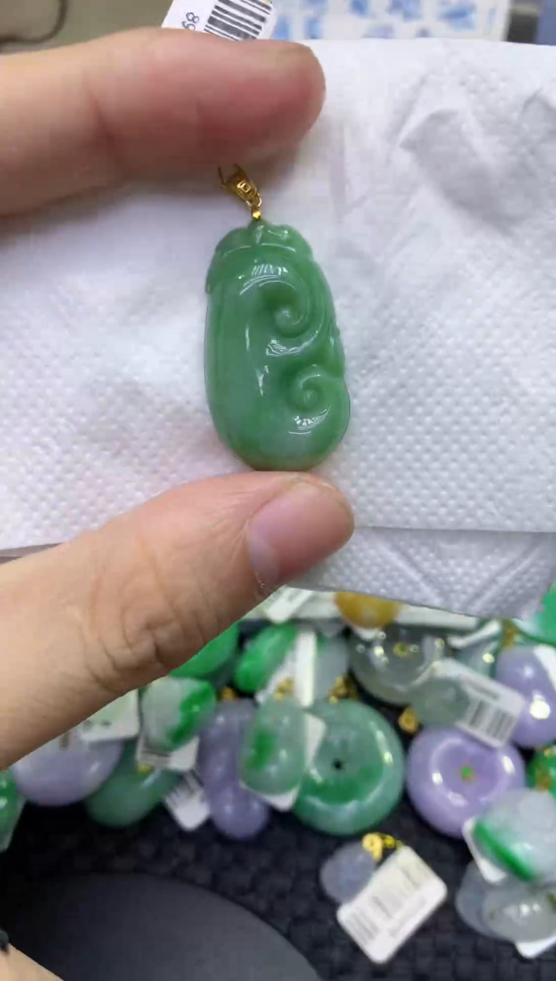 颈饰未镶嵌翡翠天然缅甸A货翡翠