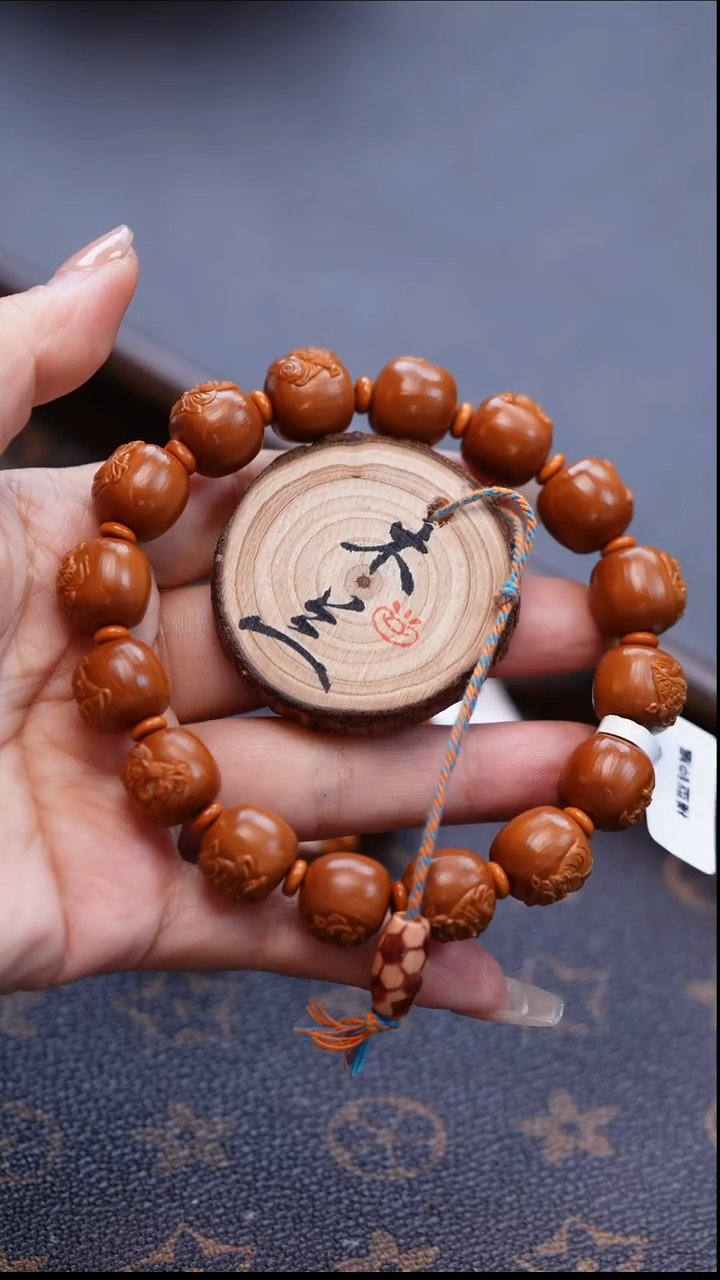 手串/手链橄榄核托*橄榄雕