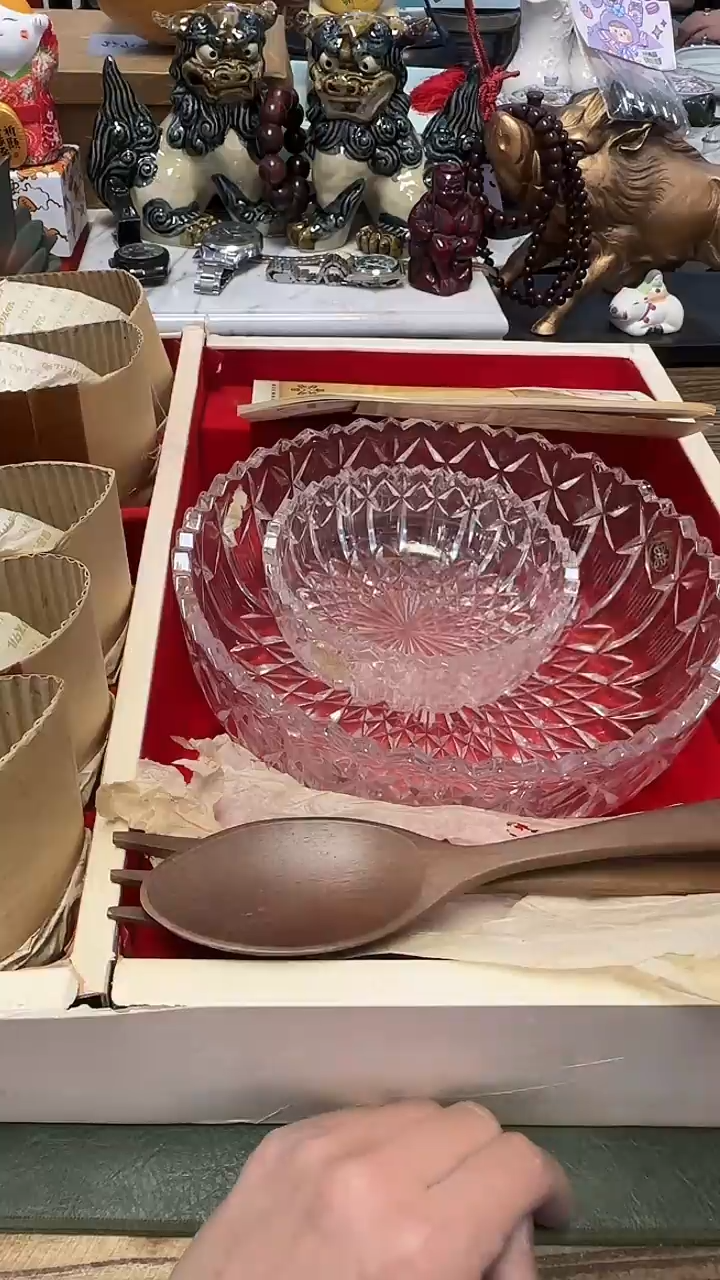 239hoya水晶钵一大6小