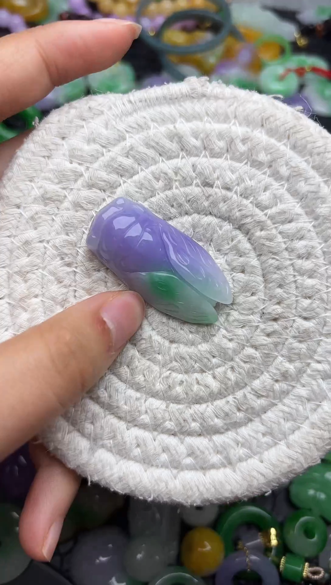 颈饰未镶嵌翡翠缅甸翡翠吊坠