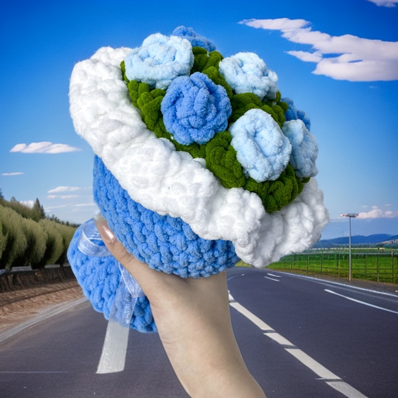 直播间选款链接 纯手工编织钩织玩偶摆件 超萌女生的可爱包包挂件