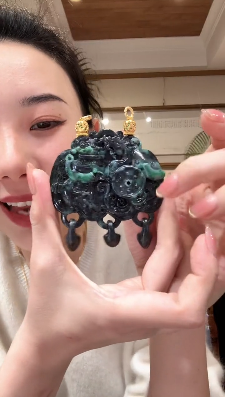 【闪购商品】翡翠颈饰未镶嵌国风