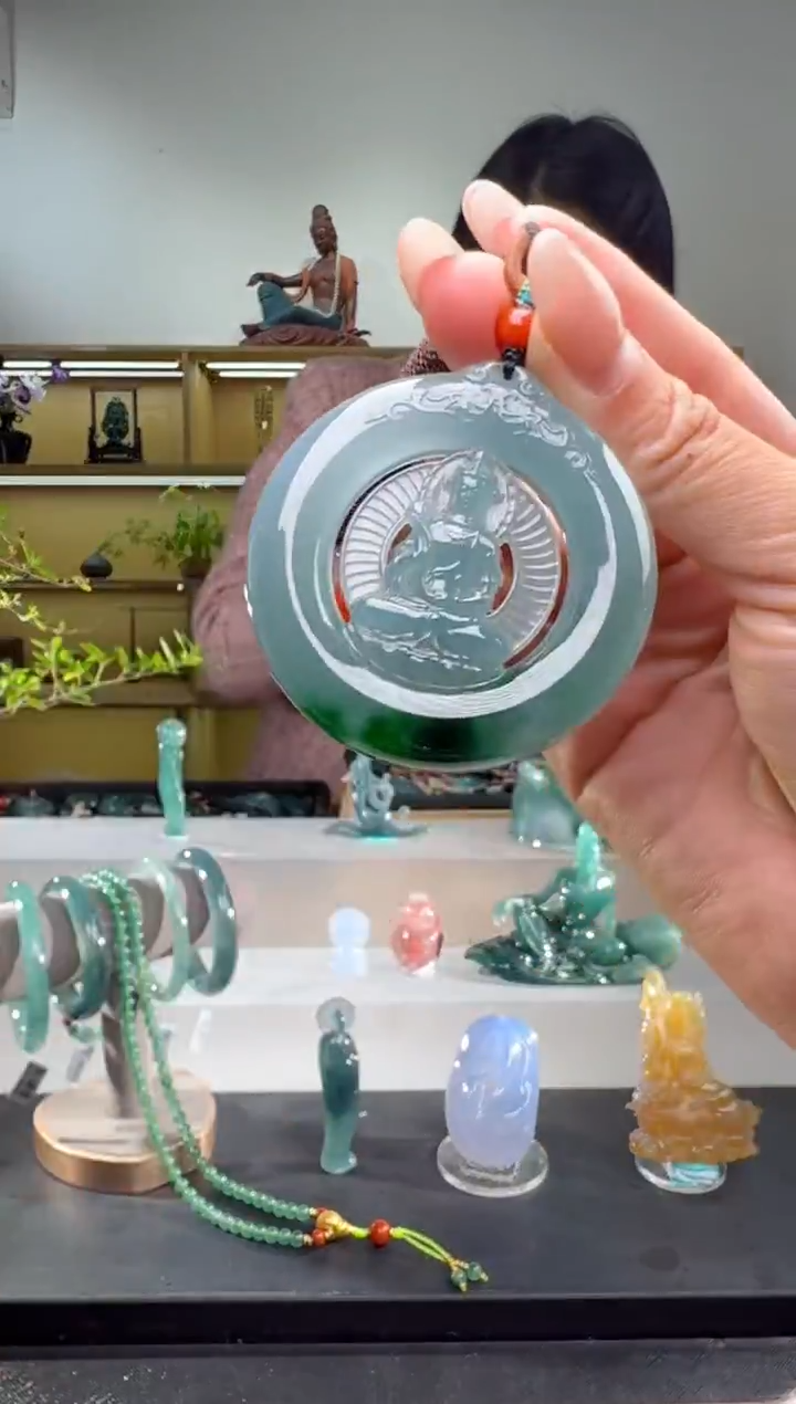 吊坠(不含链)未镶嵌翡翠观音