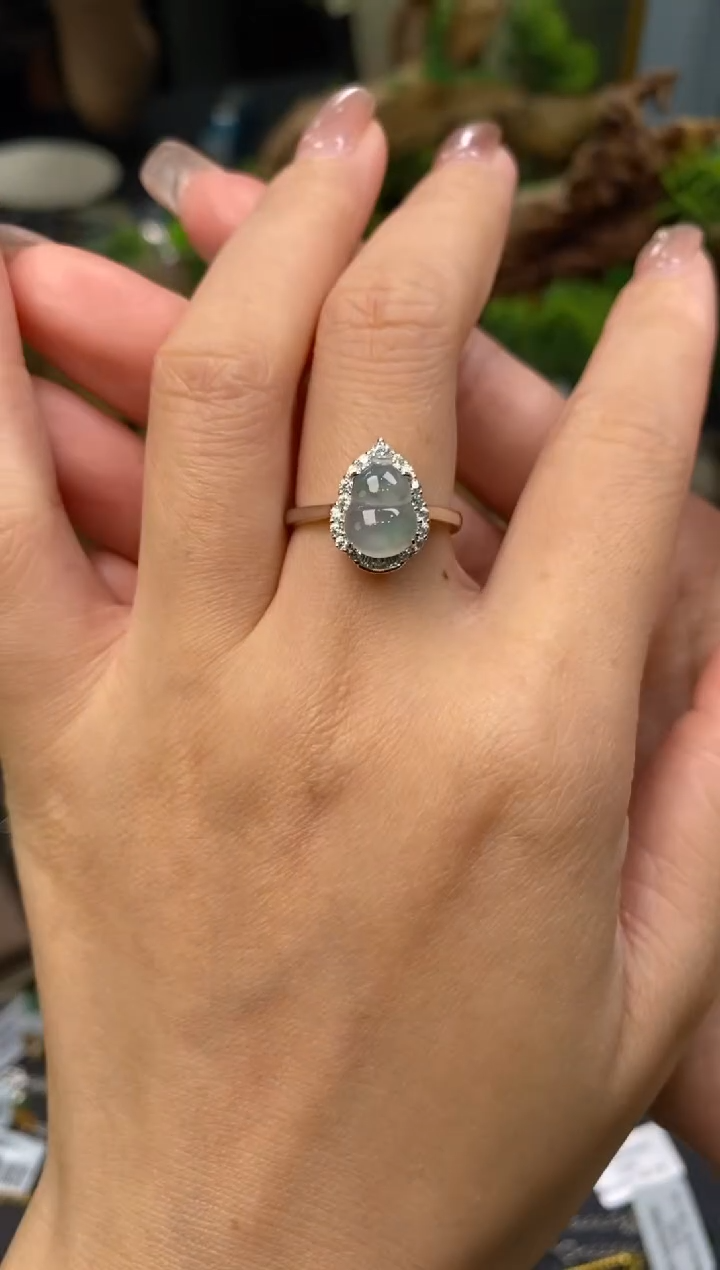 颈饰银S925镶嵌翡翠净货15706