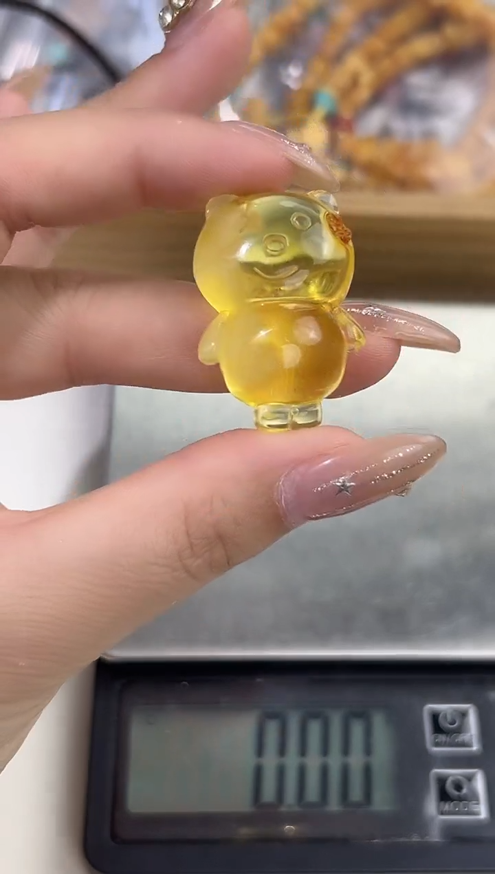 裸石琥珀未镶嵌琥珀蜜蜡吊坠