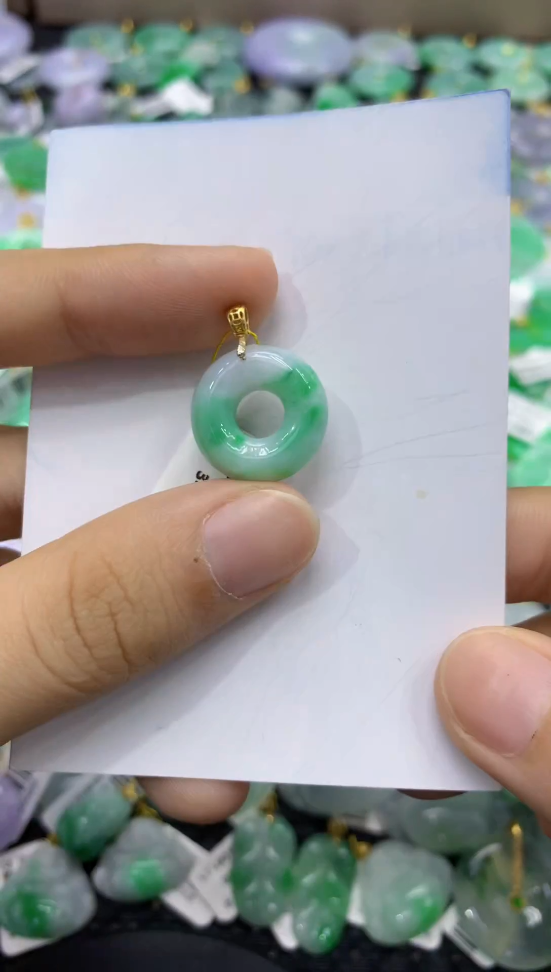 颈饰未镶嵌翡翠天然缅甸翡翠A货