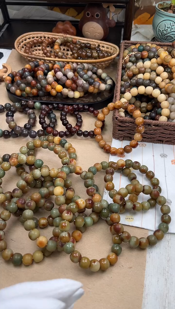 手串菩提根/象牙果a117 卡14 水磨油泼辣子微瑕