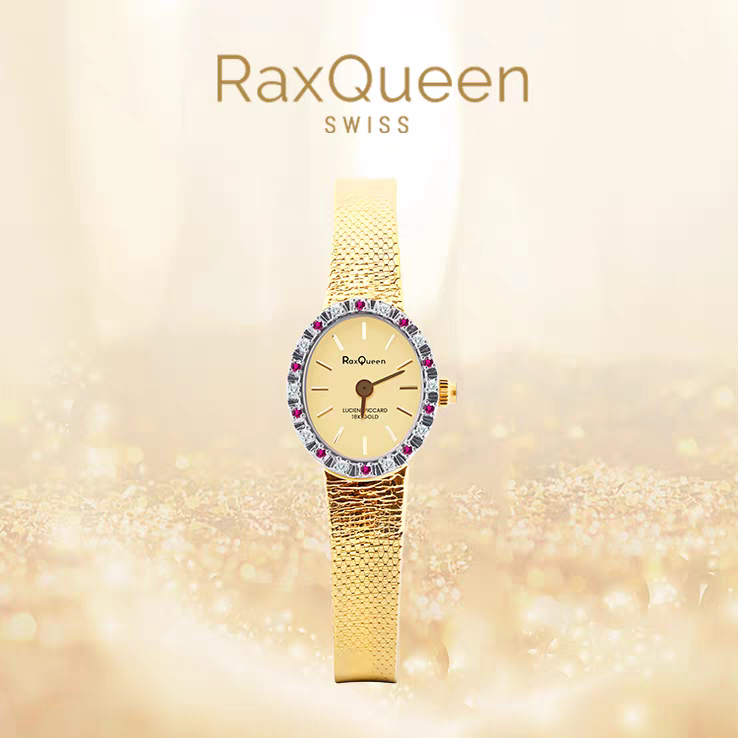 【思嘉】RaxQueen西夏王后女士腕表时尚奢华红宝石腕表生日礼物