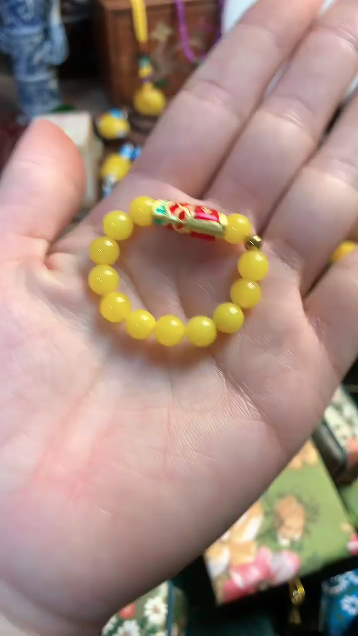 【闪购商品】蜜蜡戒指未镶嵌玉瑞专属精选摆件
