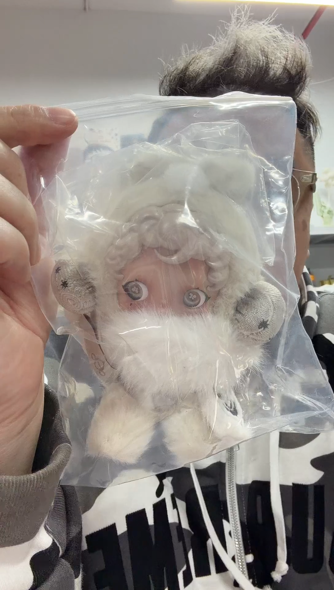 静态1sp白毛绒一个