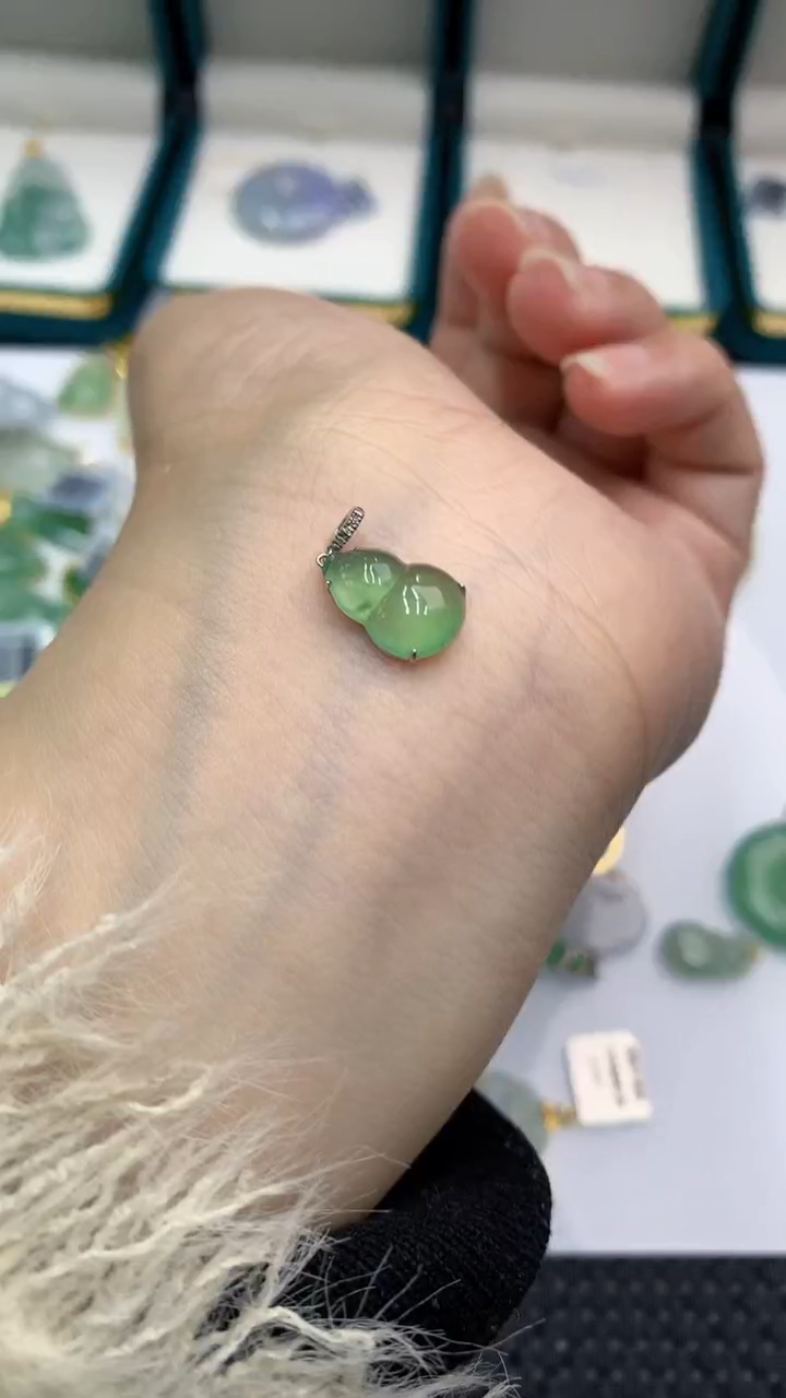 【闪购商品】翡翠颈饰18K金镶嵌            8