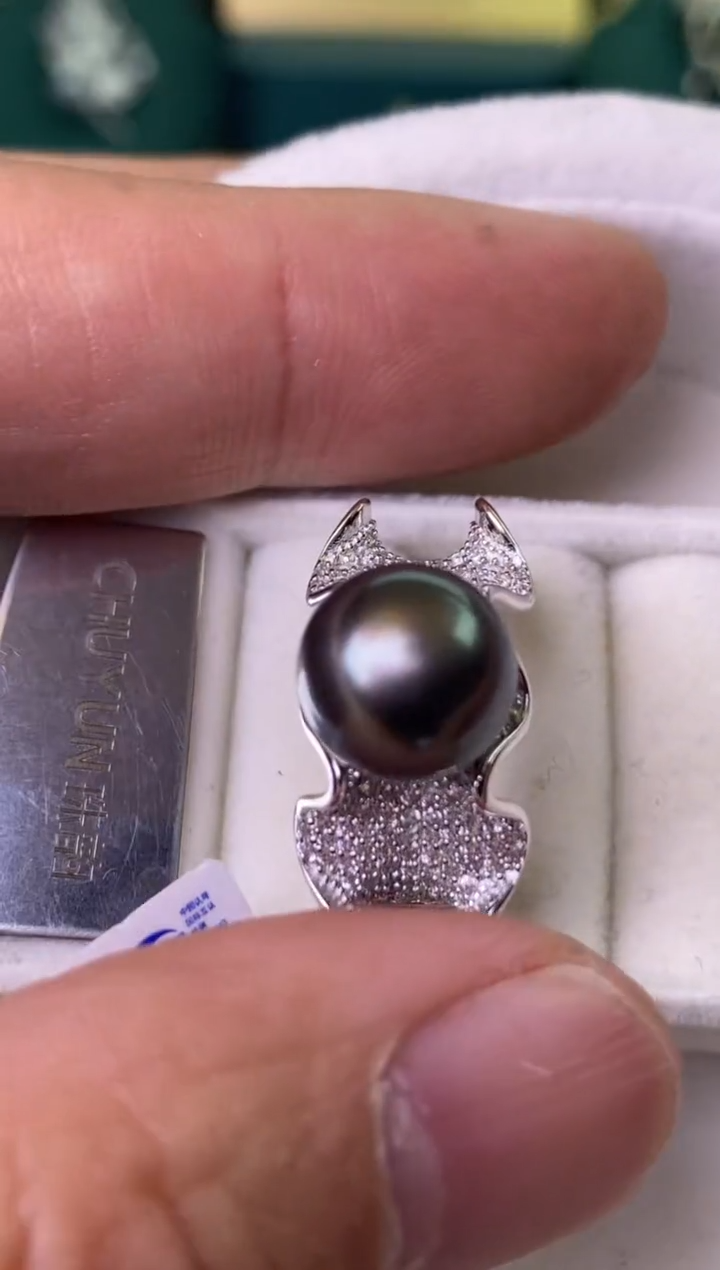 【闪购商品】海水珍珠戒指银S925镶嵌11-12