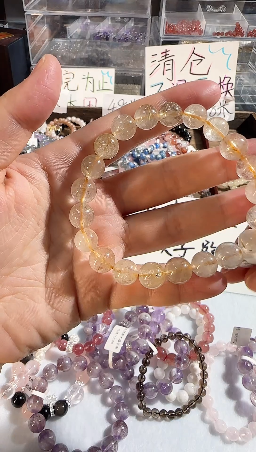 【闪购商品】水晶手链银S925镶嵌发晶