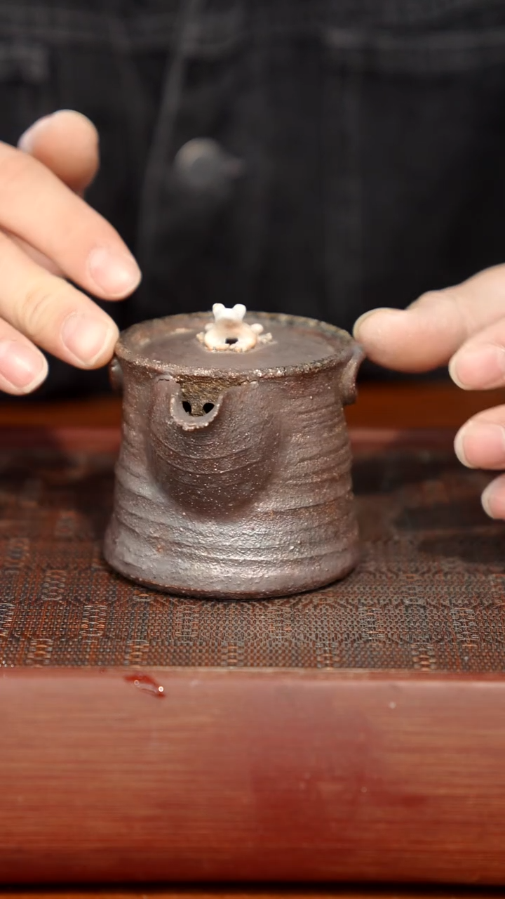 陶瓷奢瓷/瑞寅柴烧茶器（宝瓶）433瑕疵