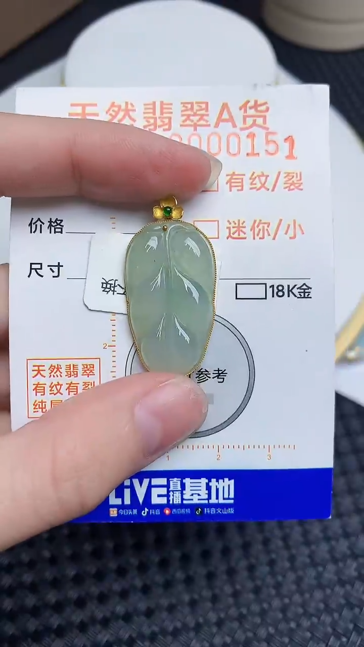 【闪购商品】翡翠颈饰18K金镶嵌453453453