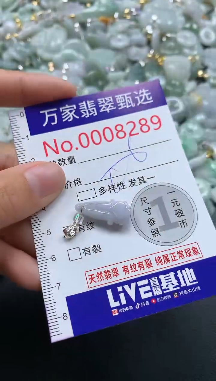 吊坠(不含链)未镶嵌翡翠8289