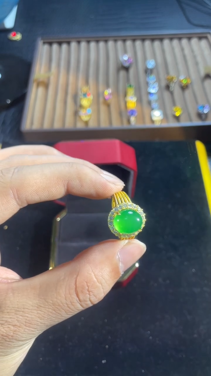 无非金属镶嵌戒指