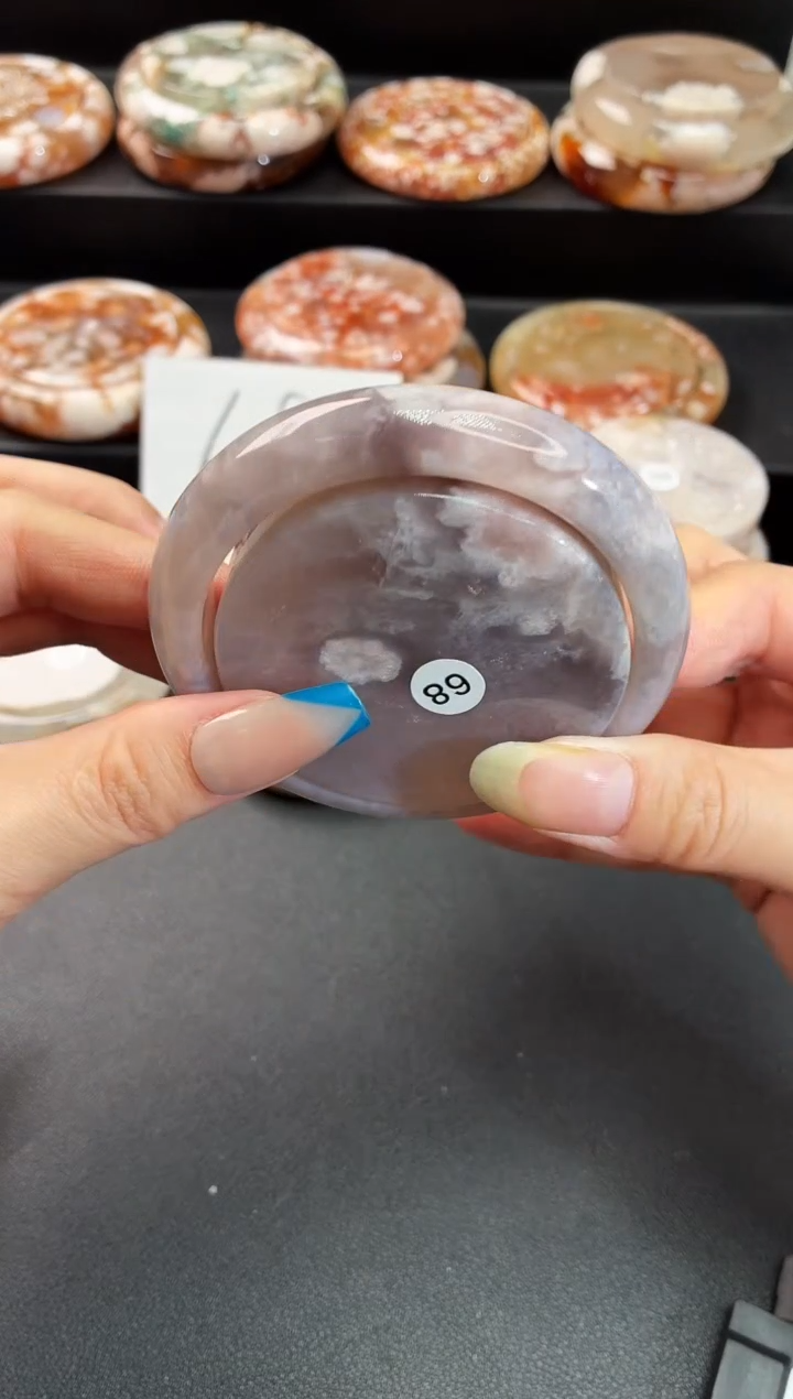 手镯玛瑙/玉髓未镶嵌石英质玉58圈57/58带(赠送镯心)