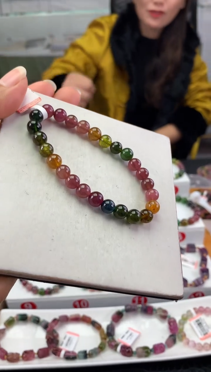 未镶嵌手串碧玺多样性发一条