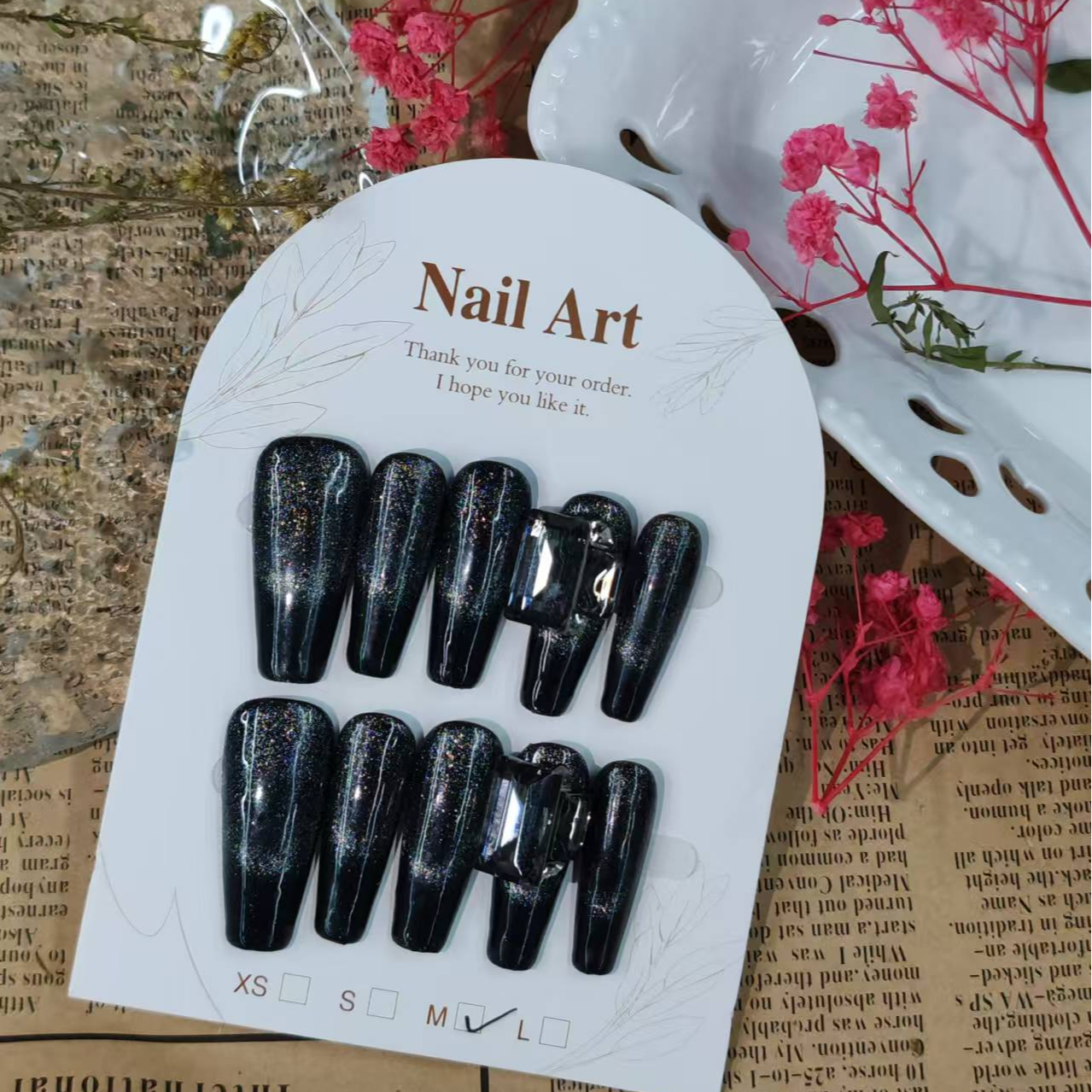【全疆包邮007】高级纯欲纯手工穿戴甲ins风穿戴式可爱渐变高级